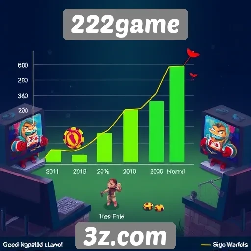 Estatísticas de crescimento do site 222game